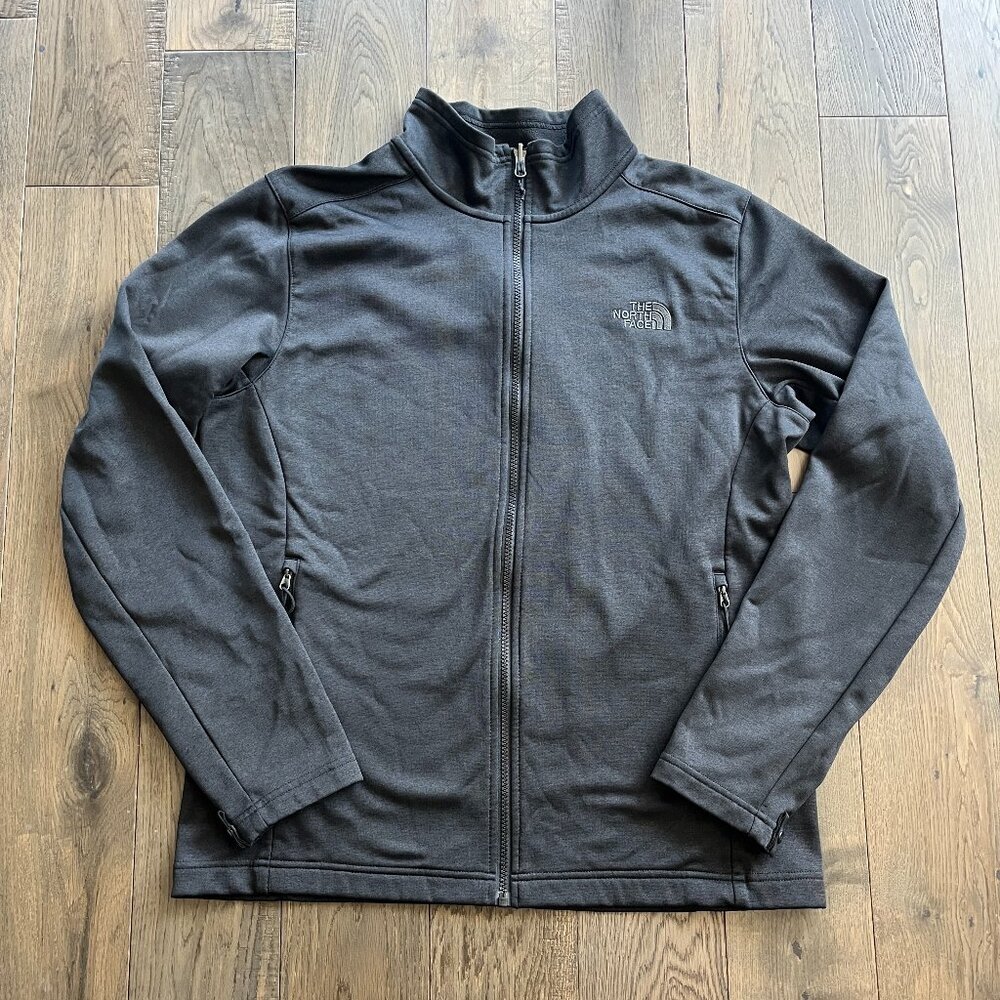 The North Face Full Zip Jacket Dark Gray Black Size L Style NFOA2TC6 Outdoors